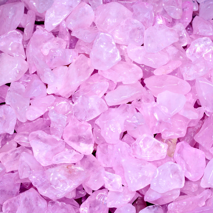 Rose Quartz Chips Dark - 100gm