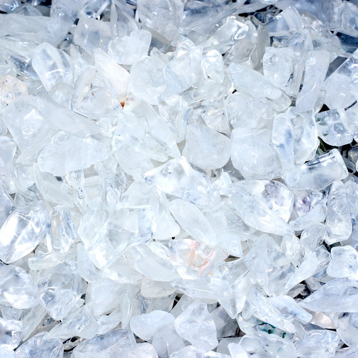 Clear Quartz Crystal Chips - 100GM